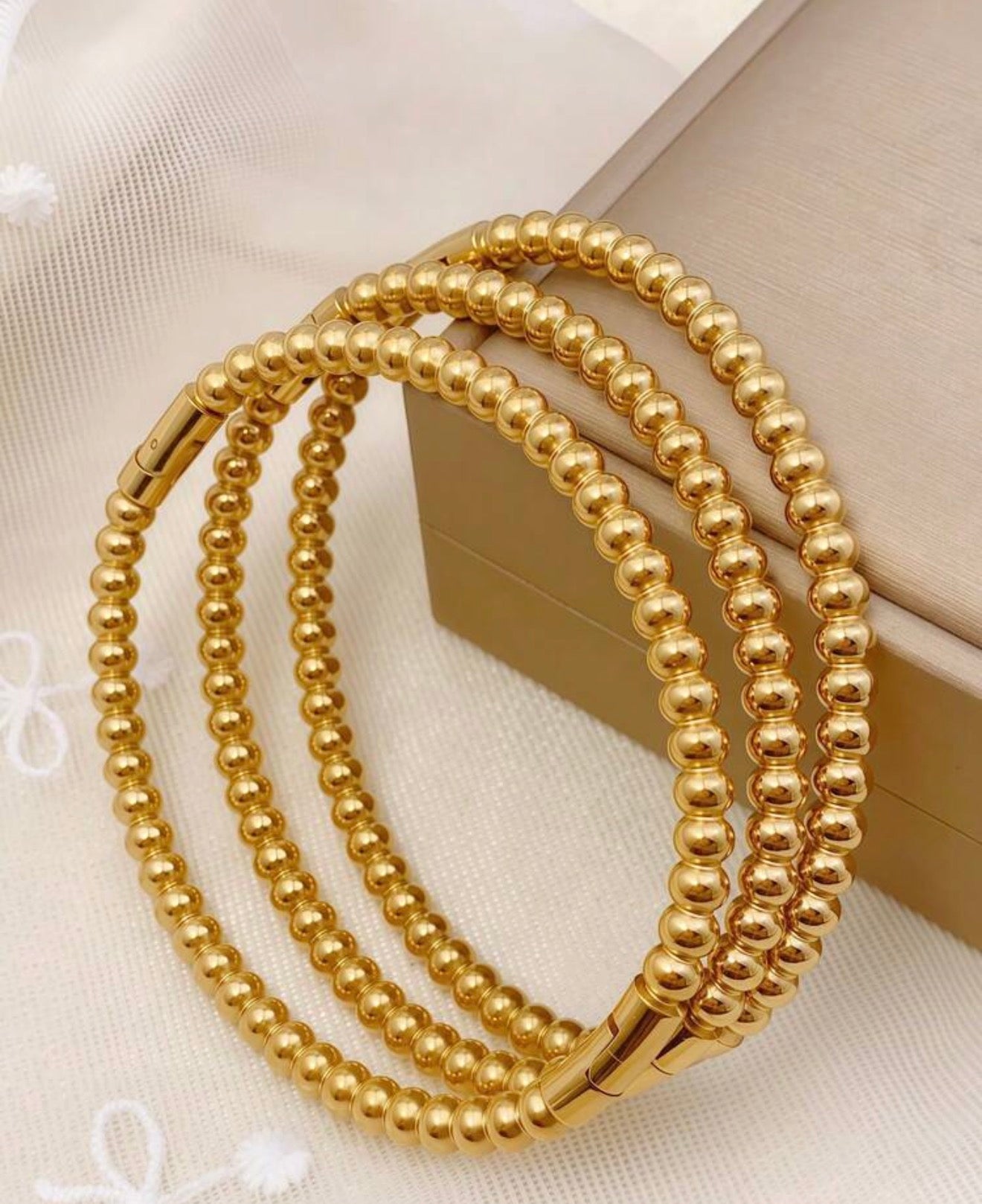Golden Bead Stack Set